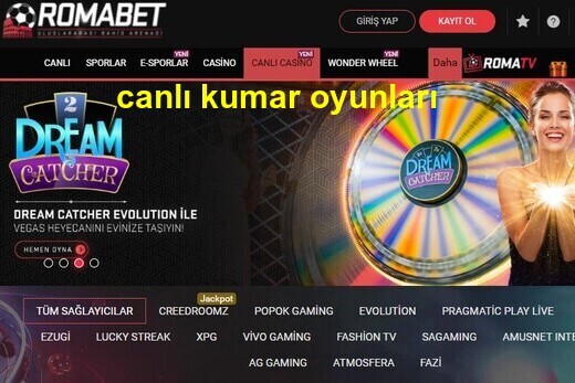 romabet canlı kumar oyunları